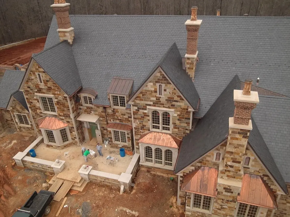 Craftsman Roofing Slate Roof Repair project in Jersey